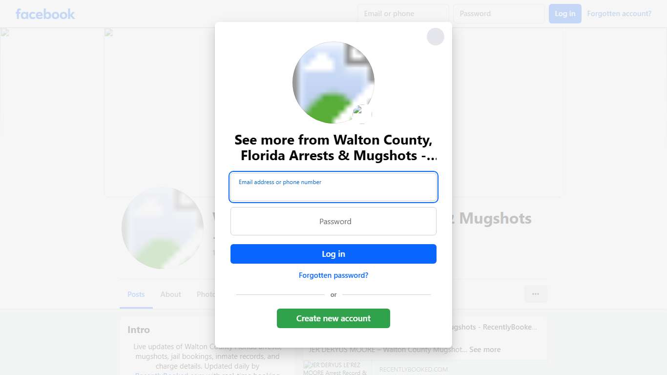 Walton County, Florida Arrests & Mugshots - RecentlyBooked.com Facebook