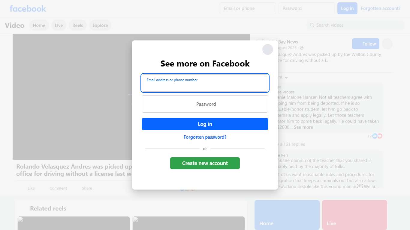 Rolando Velasquez Andres was picked up by the Walton County sheriff's office for driving without a license last week after a fender bender on 331. The Walton County sheriff's office followed protocol and turned him over to ICE within 36 hours, because he is a Guatemalan national without permanent residency in the United States. But those who know him, including his fellow students at the Magnet Innovation Center - Walton County School District's STEAM School and his teachers say that his arrest 